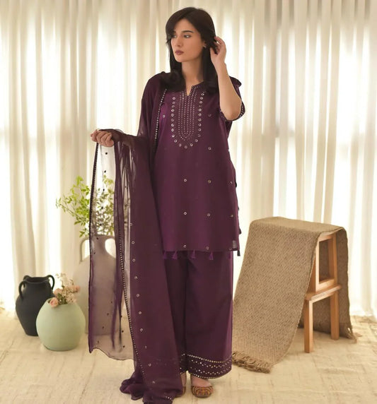 Anya 3pc Embroidered(Farshi Shalwar) RL-4