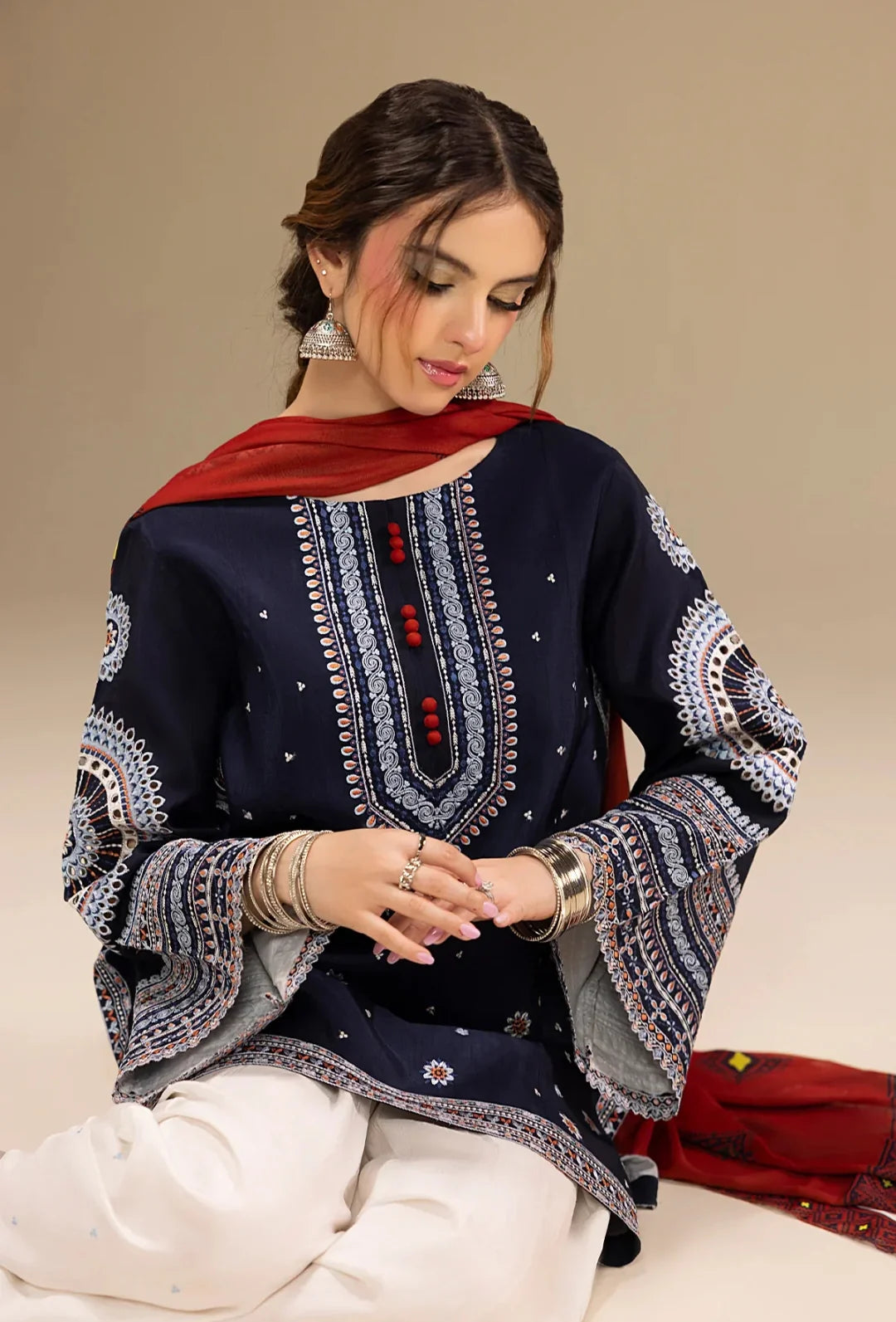 Arzu Full Embroidered 3pcs(Stitched) RL-3