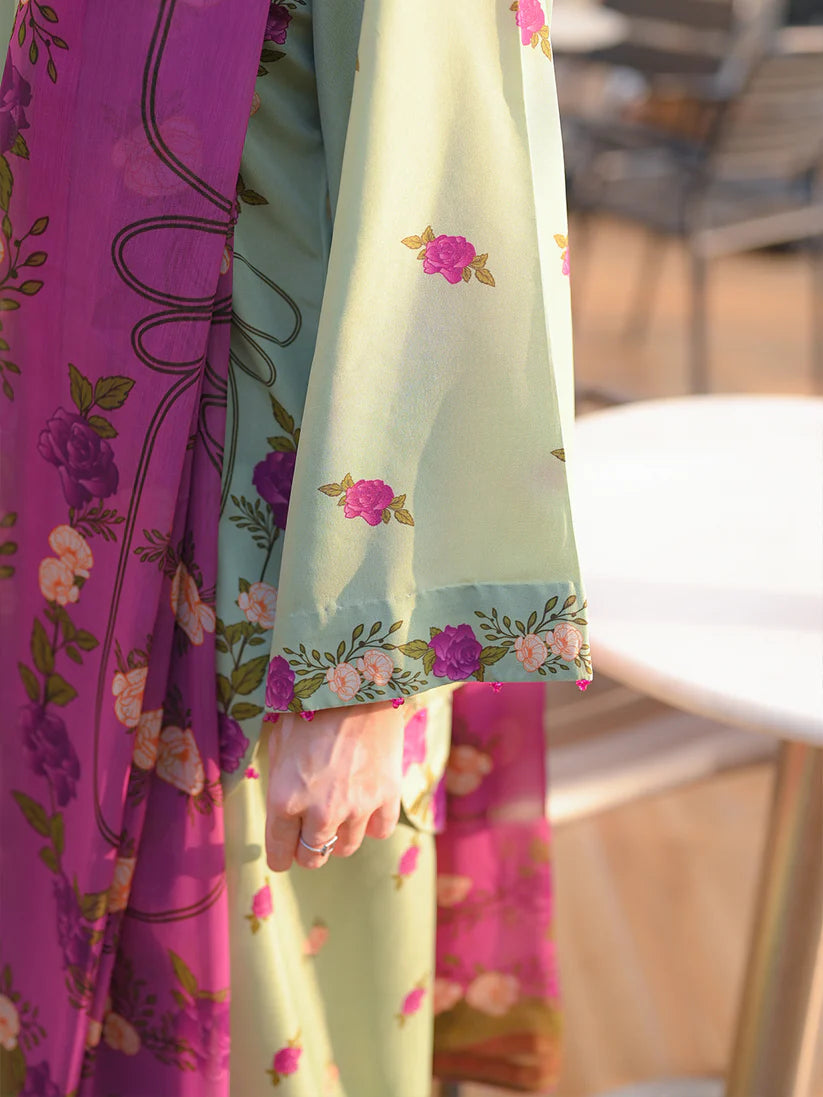Celadon Petals 3pc Dress