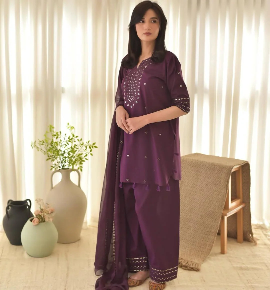 Anya 3pc Embroidered(Farshi Shalwar) RL-4