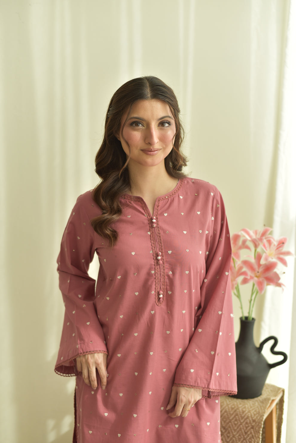 Pink Hearts 3pc Dress