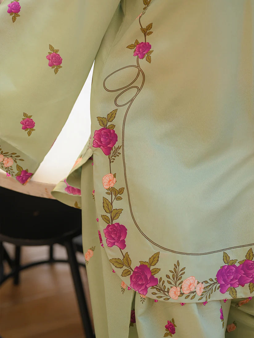Celadon Petals 3pc Dress