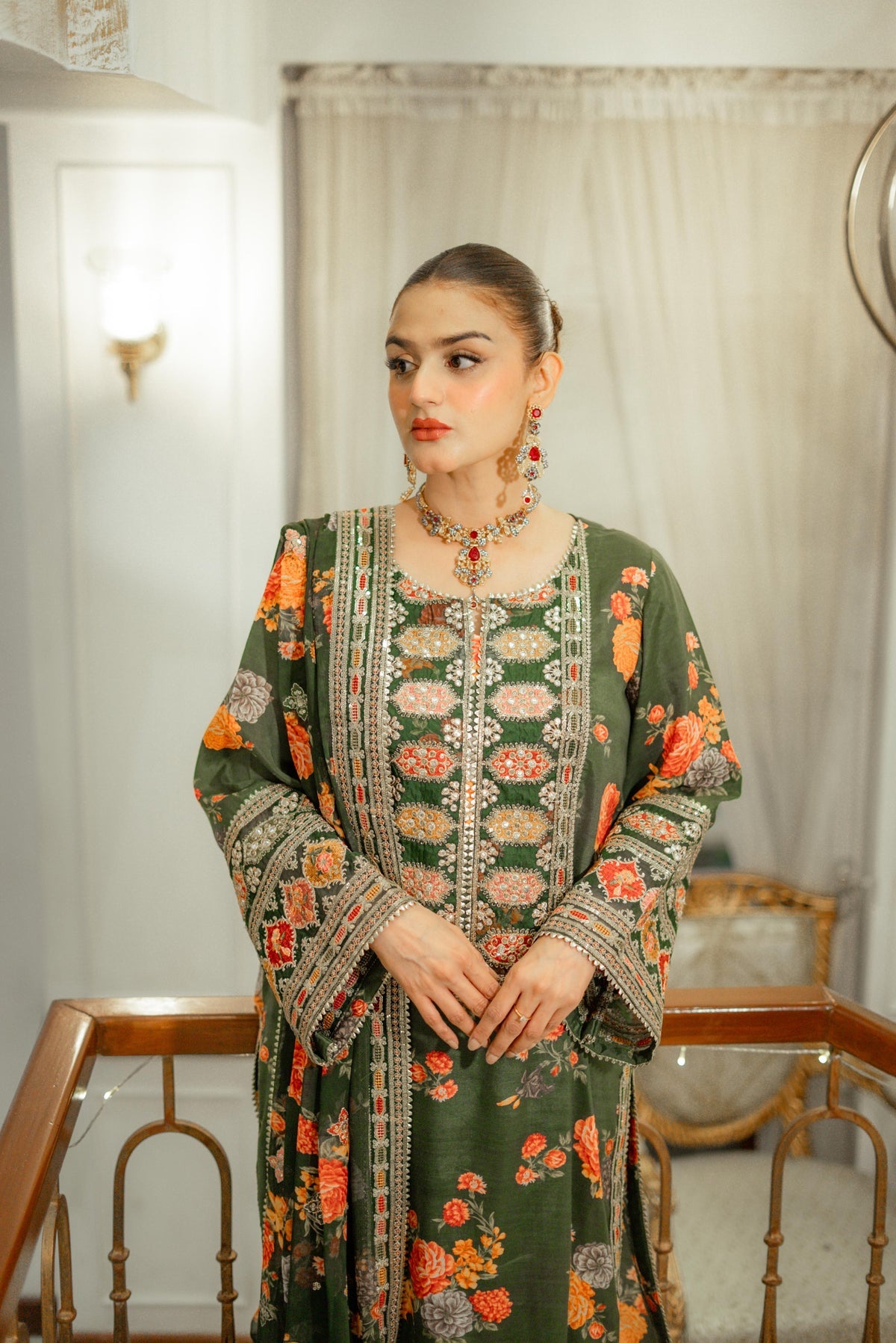 Saba Gul Emb 3pc Dress