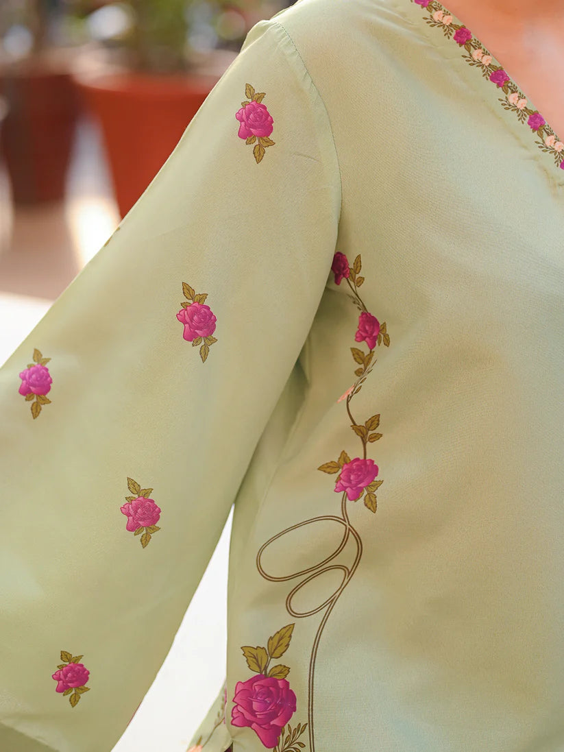Celadon Petals 3pc Dress