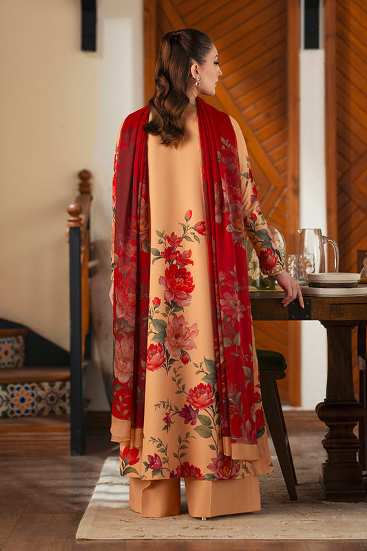 Kaif Printed with Handwork 3pc Dress
