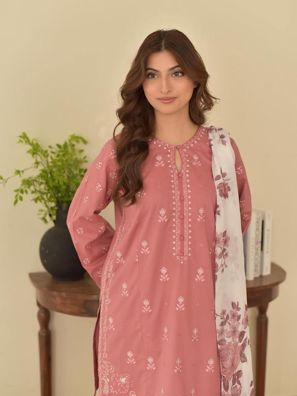 Irha Emb 3pc Dress