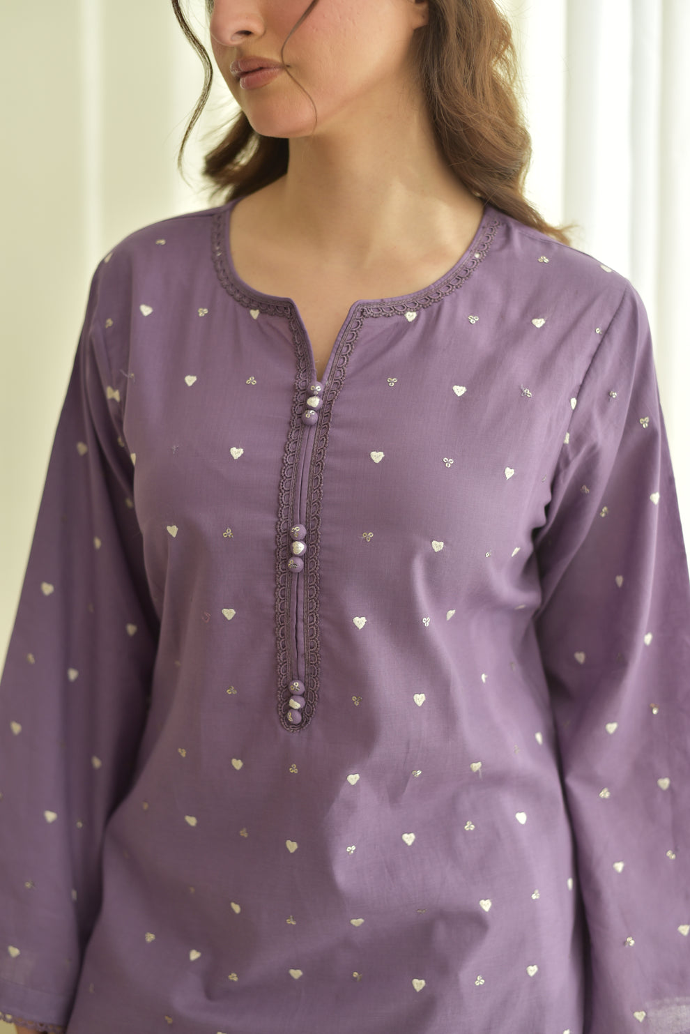 Purple Hearts 3pc Dress