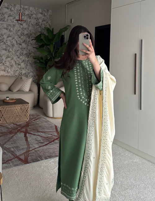 Suroor Emb 3pc Dress
