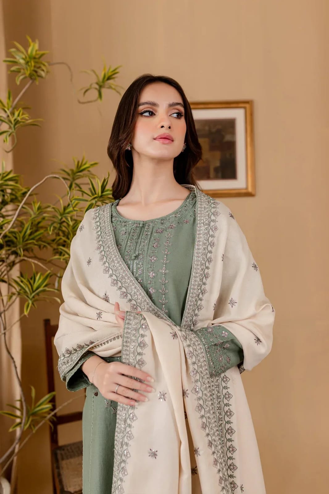 Zamrud Noor Embroidered 3pc Dress