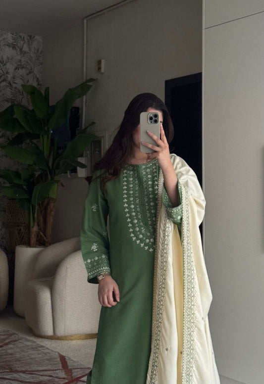 Suroor Emb 3pc Dress