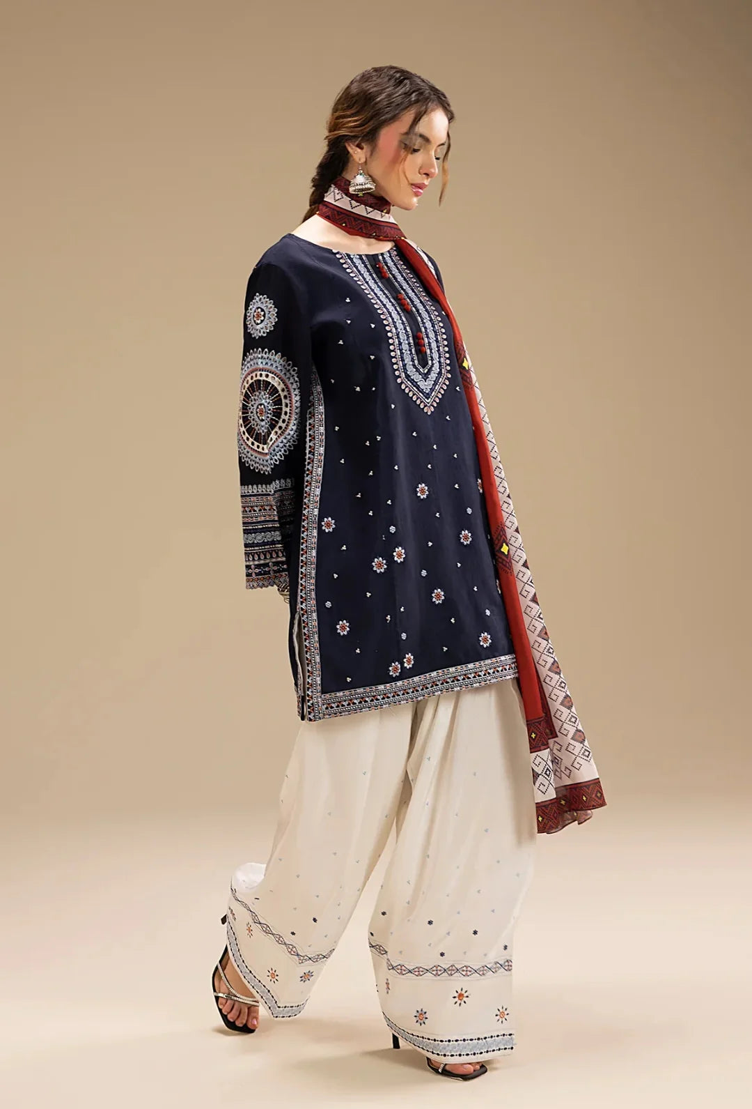 Arzu Full Embroidered 3pcs(Stitched) RL-3