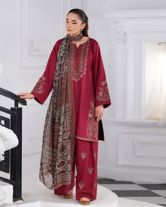 Abira Emb 3pc Dress