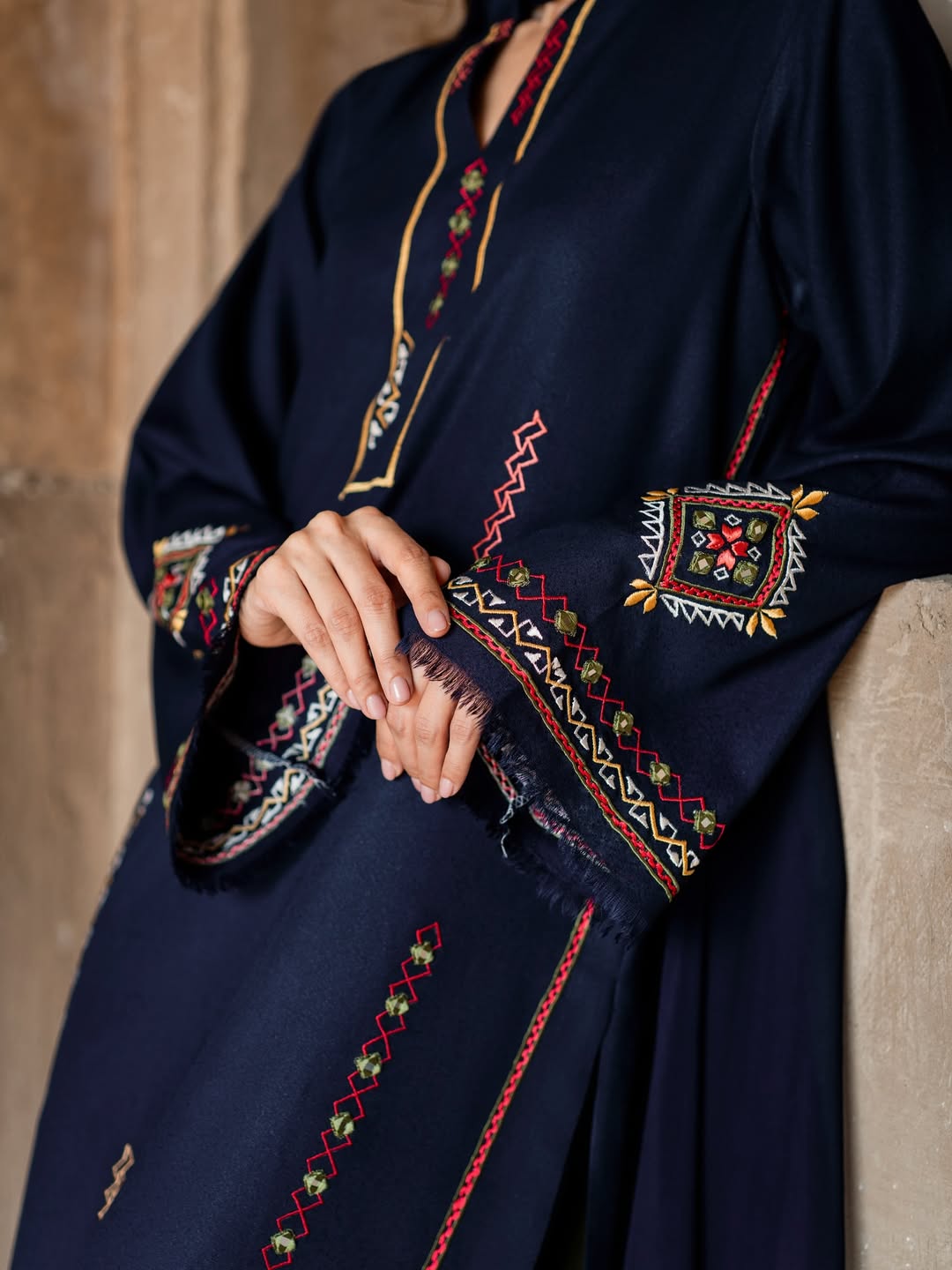 Roha Embroidered 3pc Dress