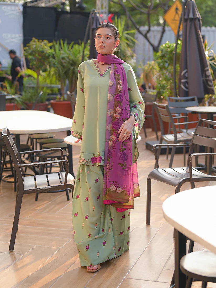 Celadon Petals 3pc Dress
