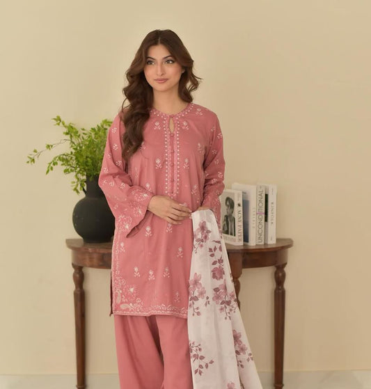Irha Emb 3pc Dress