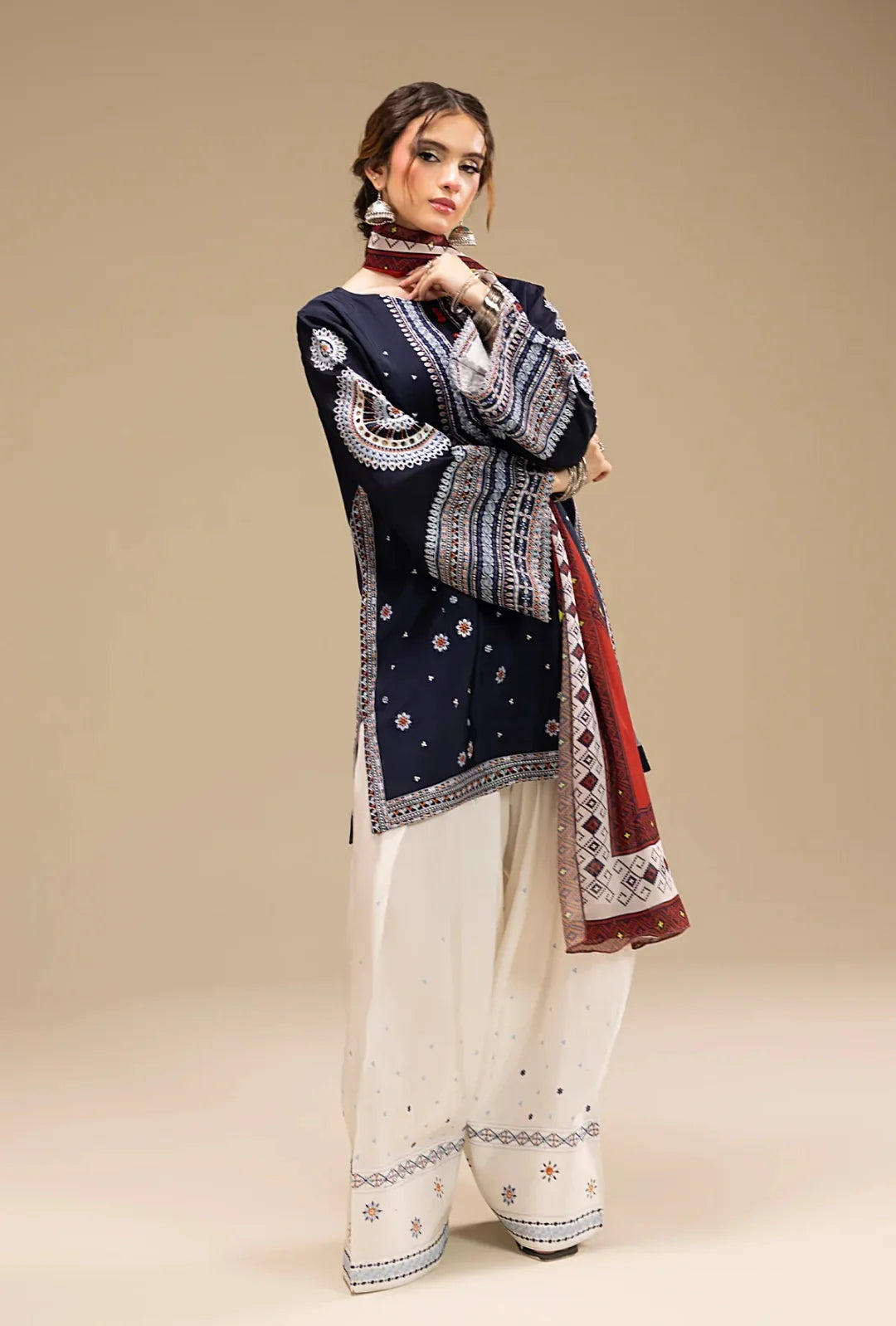 Arzu Full Embroidered 3pcs(Stitched) RL-3