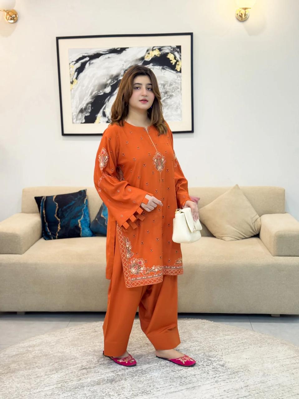 Zobia Emb 2pc Dress