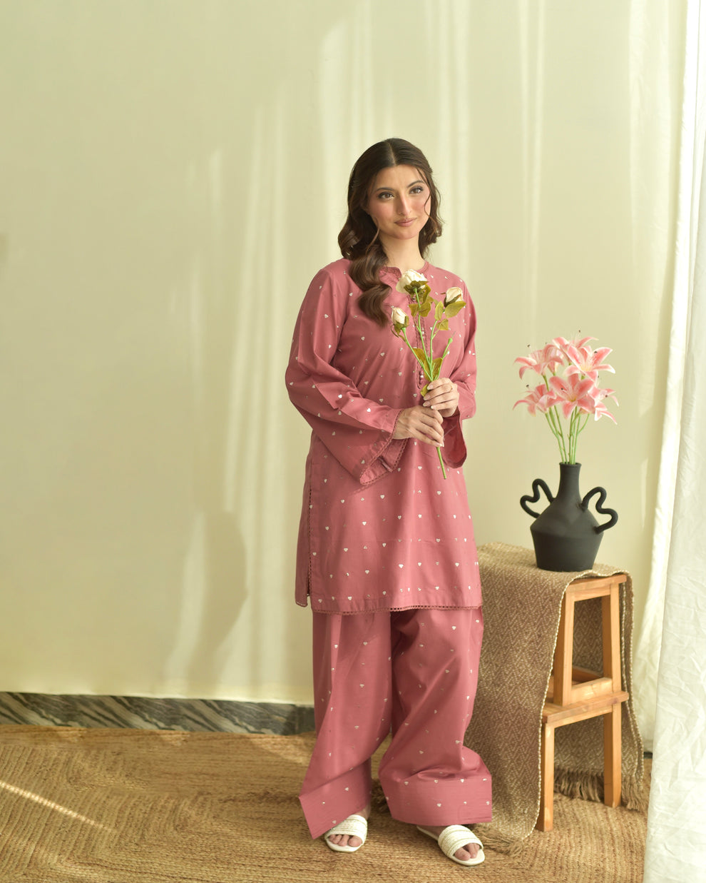 Pink Hearts 3pc Dress